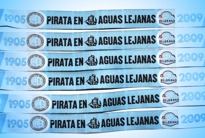 Pulsera tejida Filial España Club Atlético Belgrano