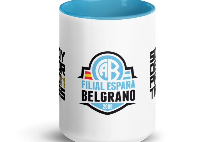 Taza interior y asa color Filial España Club Atlético Belgrano